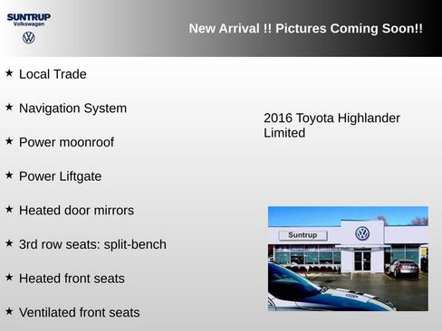 Used 2016 Toyota Highlander Limited AWD/4WD image 2
