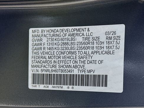 New 2026 Honda Odyssey EX-L image 31