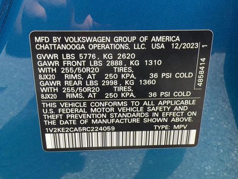 Certified 2024 Volkswagen Atlas Cross Sport SE AWD/4WD image 19