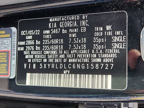 Certified 2022 Kia Sorento S image 27