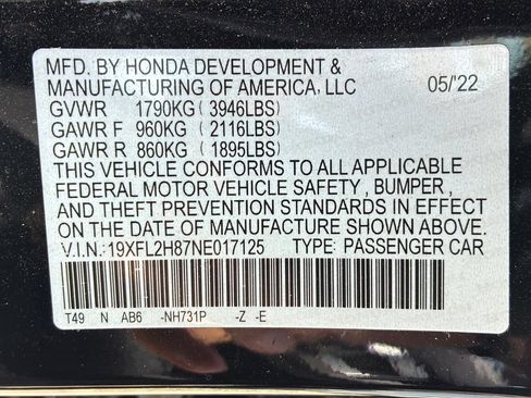 Used 2022 Honda Civic Sport image 39
