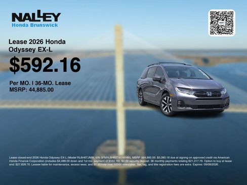 New 2026 Honda Odyssey EX-L image 3