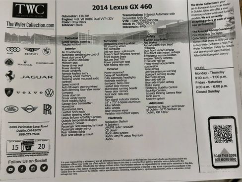 Used 2014 Lexus GX 460 AWD/4WD image 47