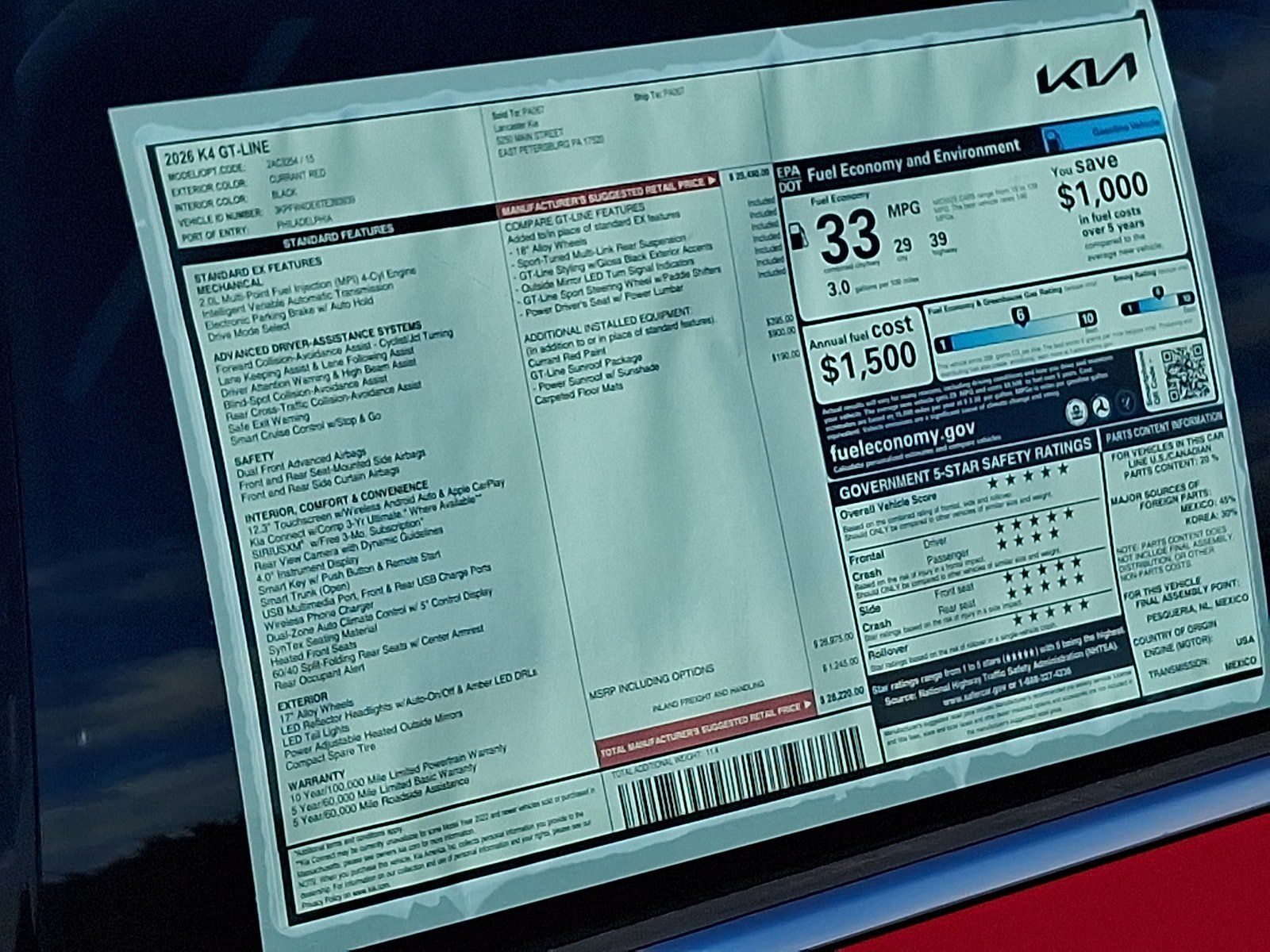 New 2026 Kia K4 EX FWD image 18