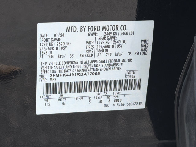 Certified 2024 Ford Edge SEL AWD/4WD image 34