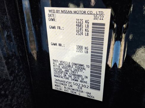 Certified 2023 Nissan Maxima SR w/ Sport Mat Group image 27