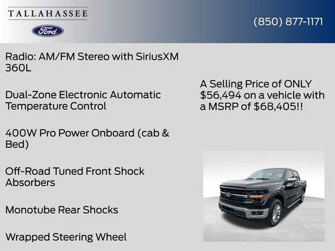 New 2026 Ford F150 XLT w/ Equipment Group 302A MID AWD/4WD image 56