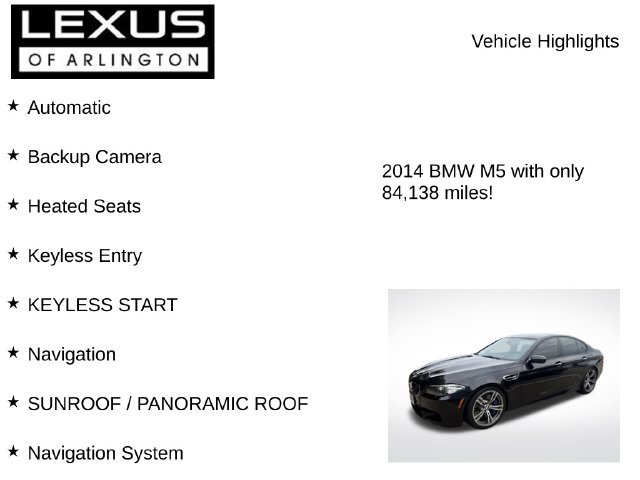 Used 2014 BMW M5 RWD image 8