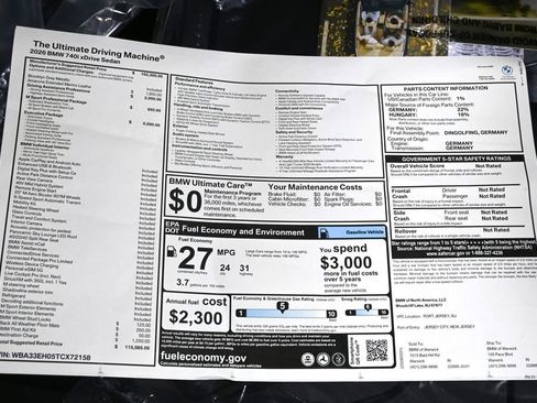 New 2026 BMW 740i xDrive w/ Executive Package AWD/4WD image 36