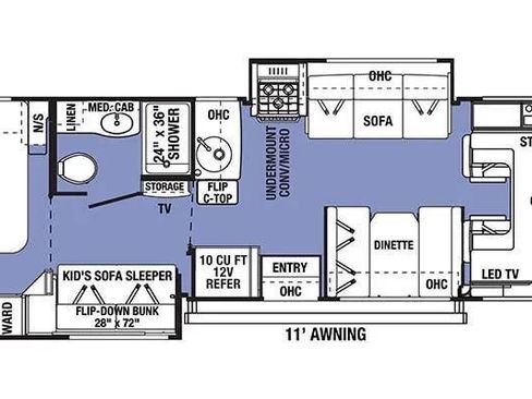 Used 2022 Ford E-450 and Econoline 450 Super Duty w/ Motorhome Prep Package image 47