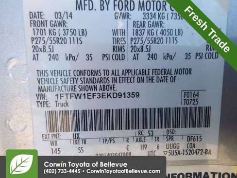 Used 2014 Ford F150 STX w/ Equipment Group 201A Mid image 18