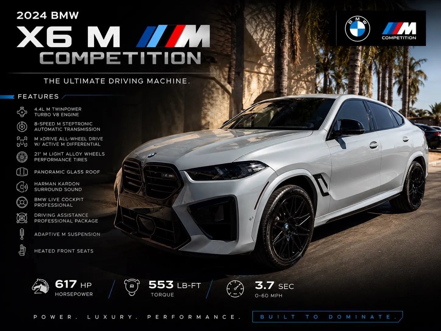Used 2024 BMW X6 M Competition AWD/4WD image 1