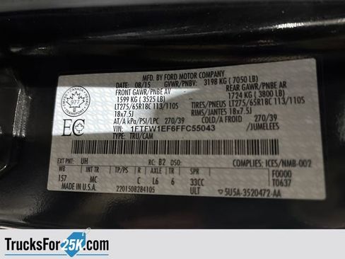 Used 2015 Ford F150 XLT w/ Equipment Group 302A Luxury image 42