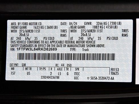 Used 2024 Ford F150 XLT w/ Equipment Group 302A MID AWD/4WD image 17