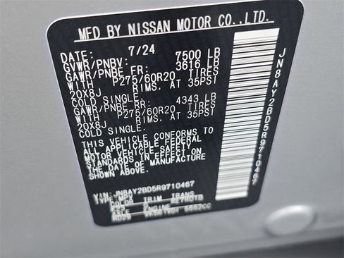 Used 2024 Nissan Armada SL w/ Cargo Package image 15