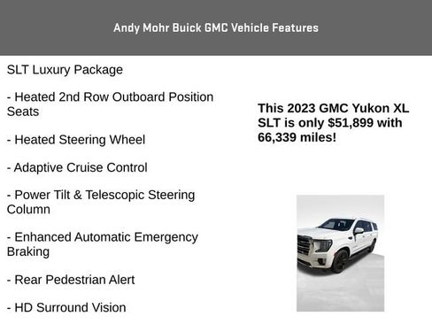 Used 2023 GMC Yukon XL SLT w/ SLT Premium Package AWD/4WD image 13