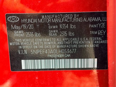 Used 2020 Hyundai Sonata SEL w/ Convenience + Sunroof Package FWD image 22
