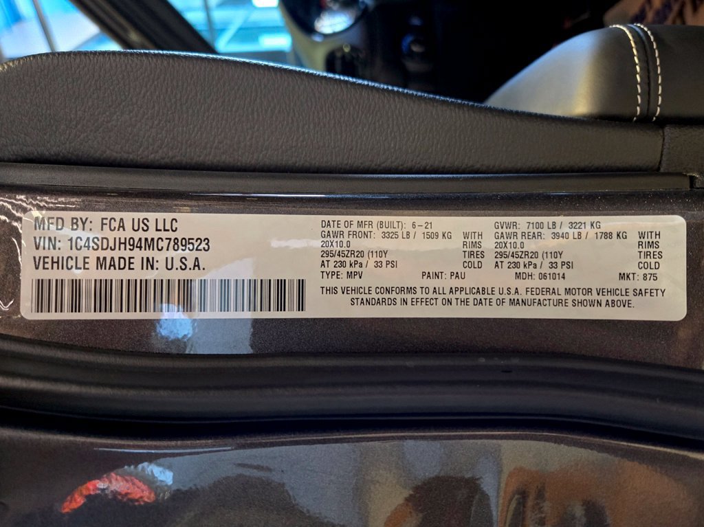 Used 2021 Dodge Durango SRT Hellcat w/ Technology Group AWD/4WD image 37