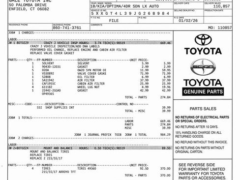 Used 2018 Kia Optima LX w/ 17" Alloy Wheels Package image 10