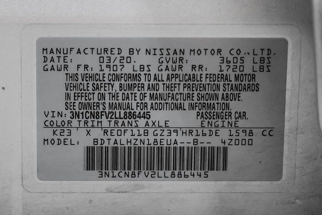 Used 2020 Nissan Versa SR FWD image 54