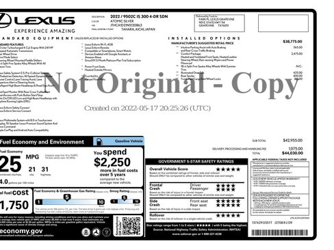 Used 2022 Lexus IS 300 w/ Comfort Package image 3