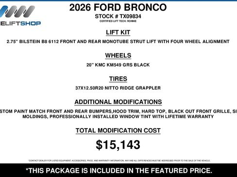 Used 2026 Ford Bronco Outer Banks AWD/4WD image 2