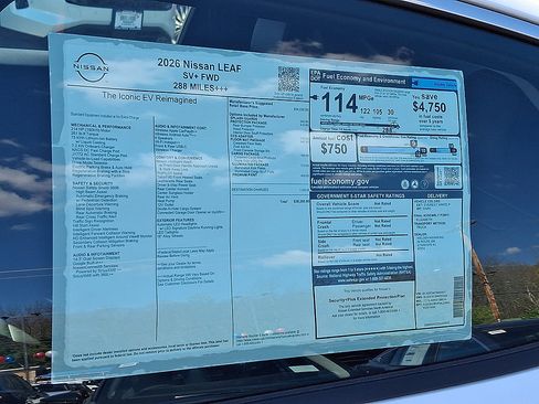 New 2026 Nissan Leaf SV+ w/ Illuminated Package FWD image 11