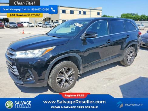 Used 2019 Toyota Highlander LE AWD/4WD image 1