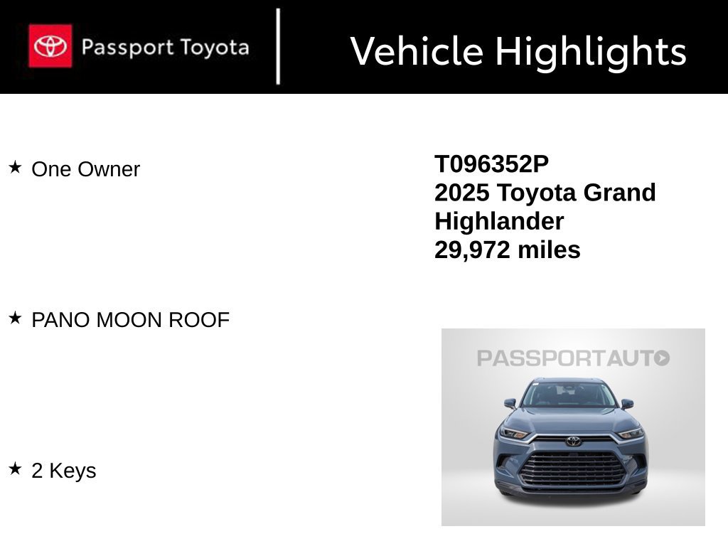 Certified 2025 Toyota Grand Highlander AWD image 14