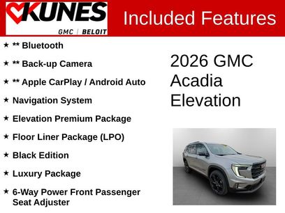 New 2026 GMC Acadia Elevation w/ Black Edition