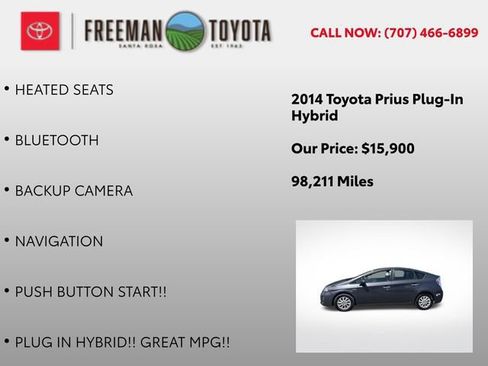 Used 2014 Toyota Prius Prime Plug-In Hybrid FWD image 5
