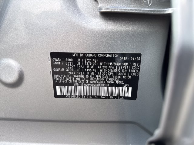Used 2025 Subaru Ascent Touring w/ Popular Package #1 AWD/4WD image 17