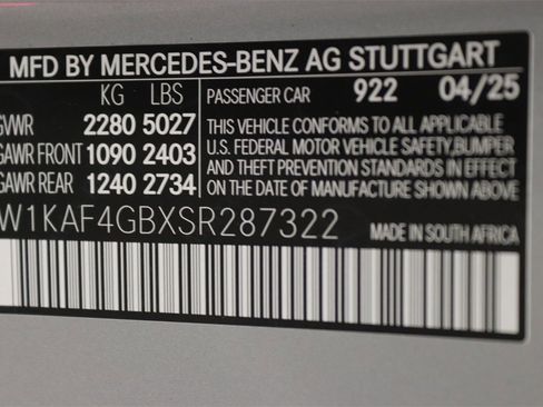 New 2025 Mercedes-Benz C 300 Sedan image 15