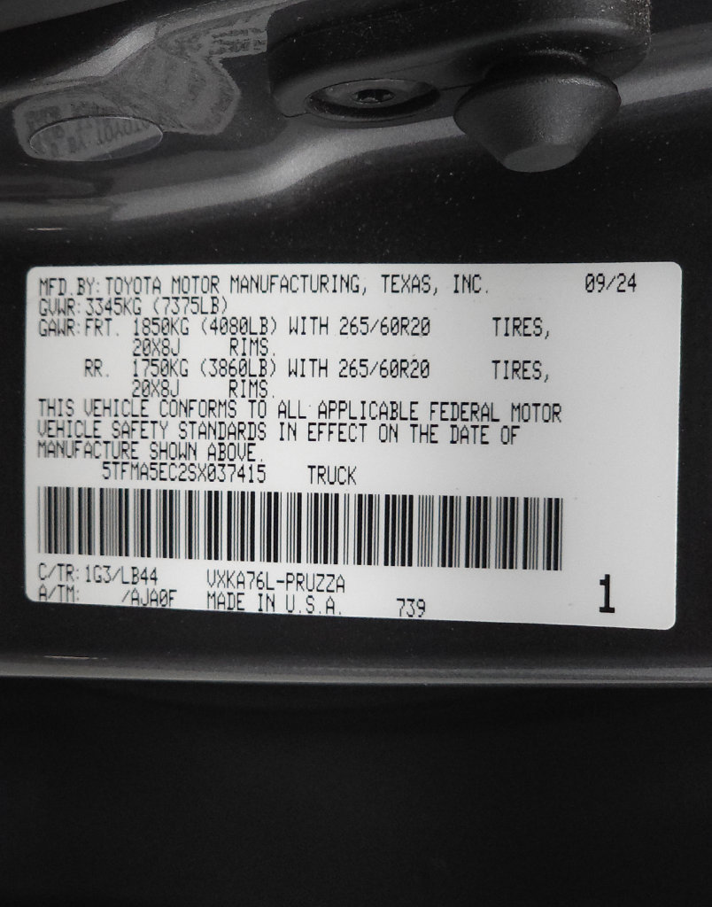 Used 2025 Toyota Tundra 1794 Edition AWD/4WD image 35