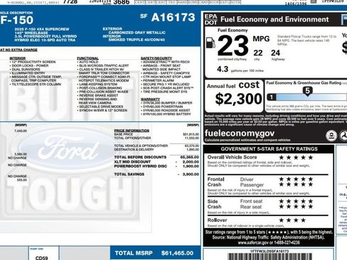 Used 2025 Ford F150 XLT w/ Equipment Group 302A MID image 16