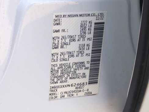 Used 2023 Nissan Frontier PRO-4X w/ Pro-4X Premium Package image 27