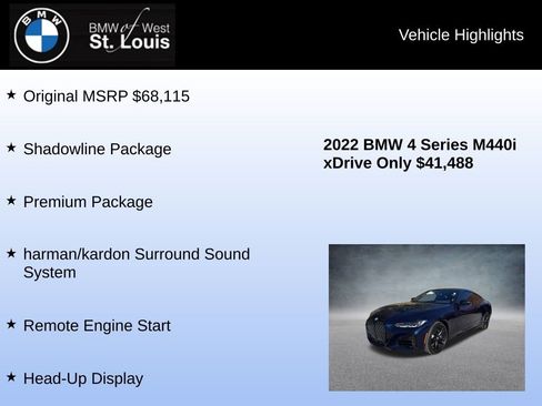 Used 2022 BMW 440i xDrive Coupe w/ Premium Package image 8