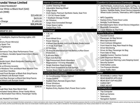 New 2025 Hyundai Venue Limited image 33