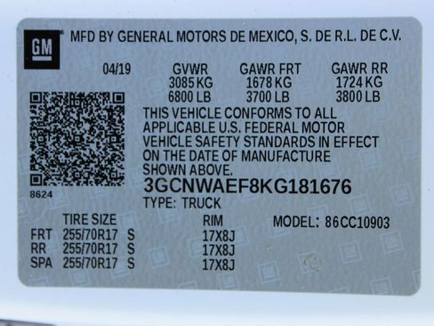 Used 2019 Chevrolet Silverado 1500 W/T w/ Trailering Package image 19