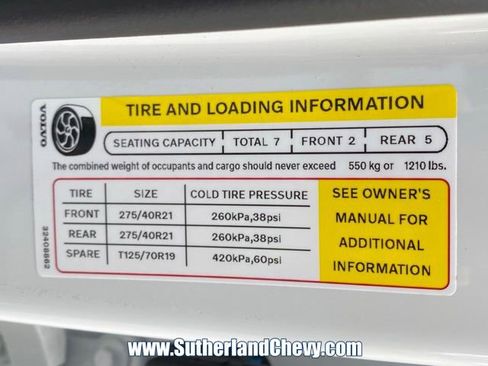 Used 2026 Volvo XC90 B6 Ultra w/ Protection Package AWD/4WD image 52
