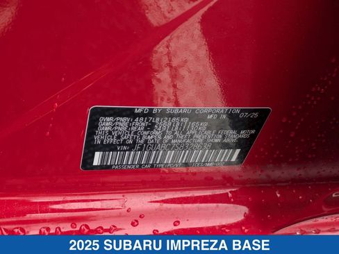 Certified 2025 Subaru Impreza 2.0i image 27