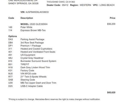 Used 2020 Mercedes-Benz GLE 350 4MATIC image 11