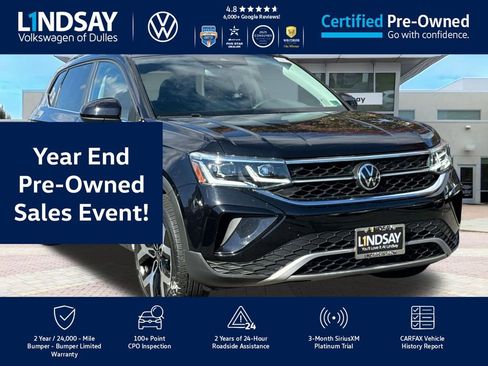 Certified 2022 Volkswagen Taos SEL w/ Panoramic Sunroof Package image 1