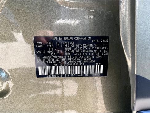 Certified 2024 Subaru Outback Wilderness AWD/4WD image 33