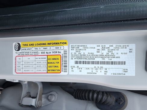 Used 2022 Ford Ranger Lariat w/ Equipment Group 501A High image 27