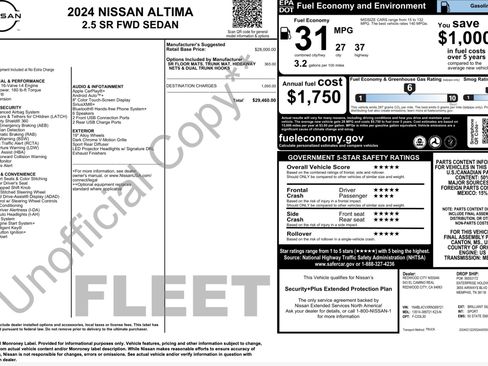 Used 2024 Nissan Altima 2.5 SR FWD image 3