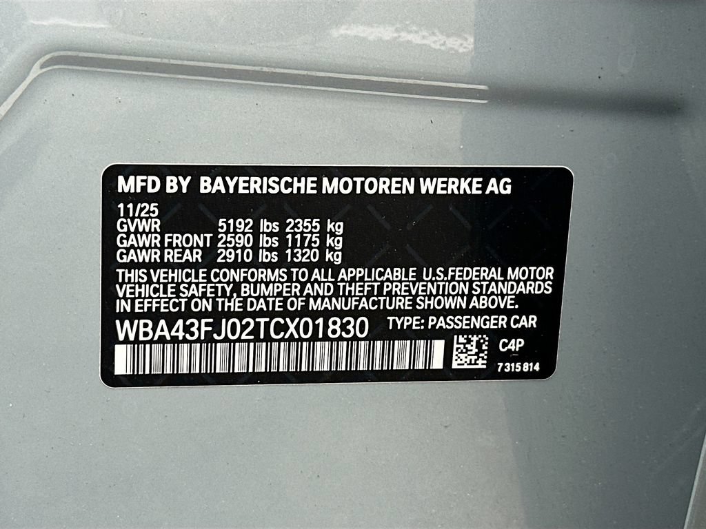 Used 2026 BMW 530i w/ M Sport Package RWD image 34