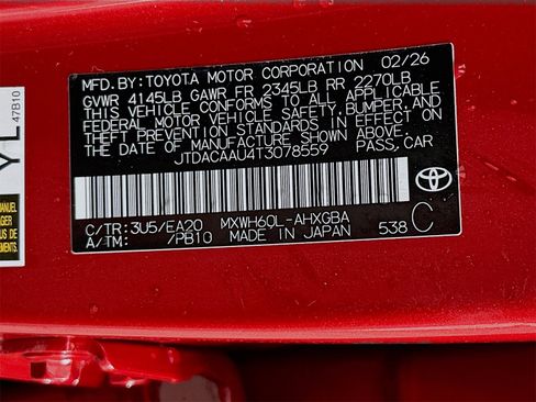 New 2026 Toyota Prius XLE image 31