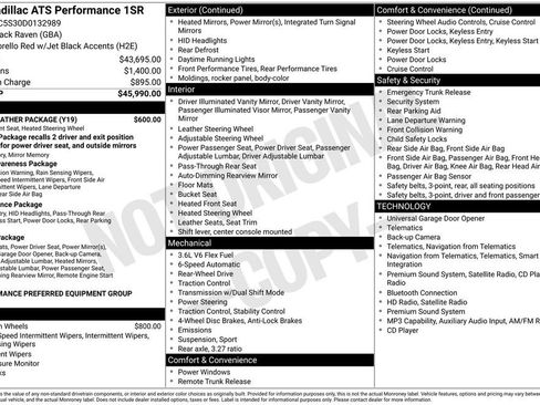 Used 2013 Cadillac ATS Performance w/ Cold Weather Package RWD image 4