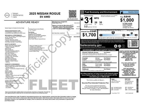 Used 2025 Nissan Rogue SV AWD/4WD image 2
